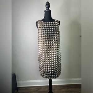 Mexx Sleeveless Classic Sheath Polka Dot Dress sz 6